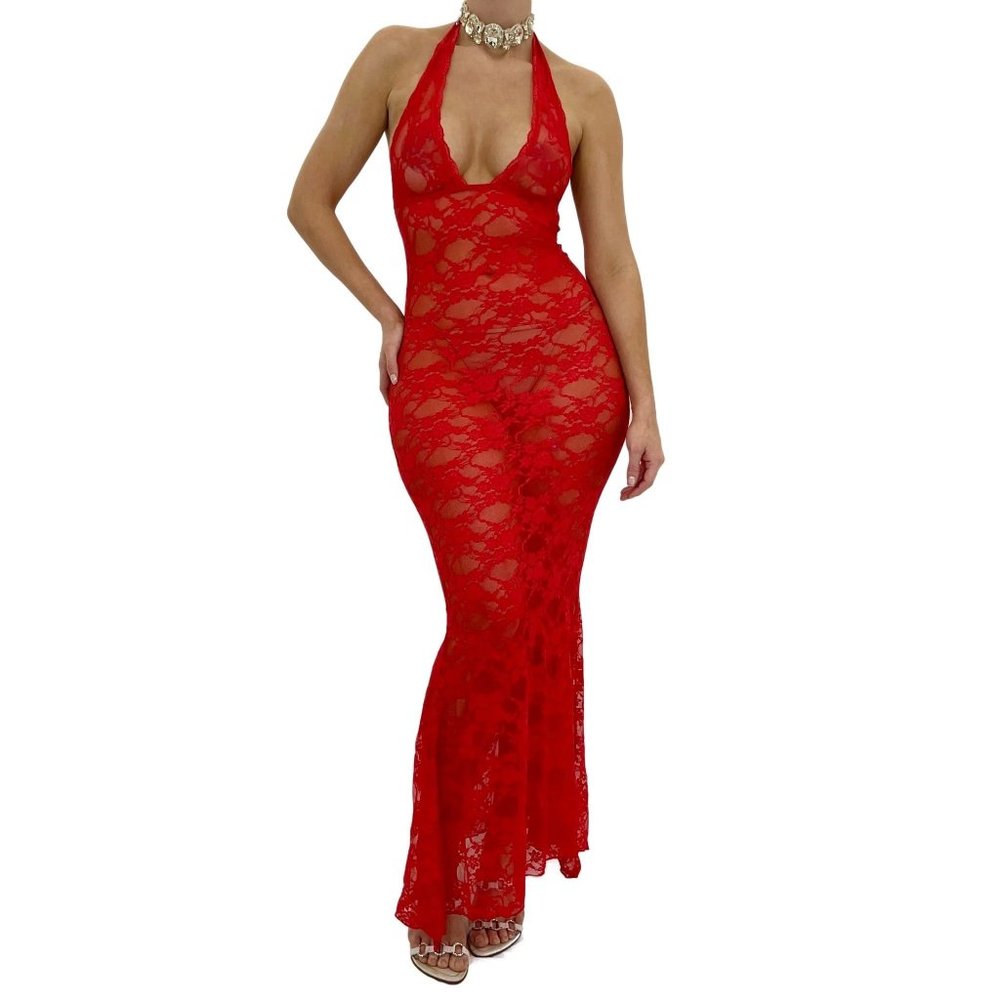 Vintage Yasmin Red Dress [XL-XXL]